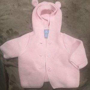Baby GAP pink 3-6 month knitted hoodie